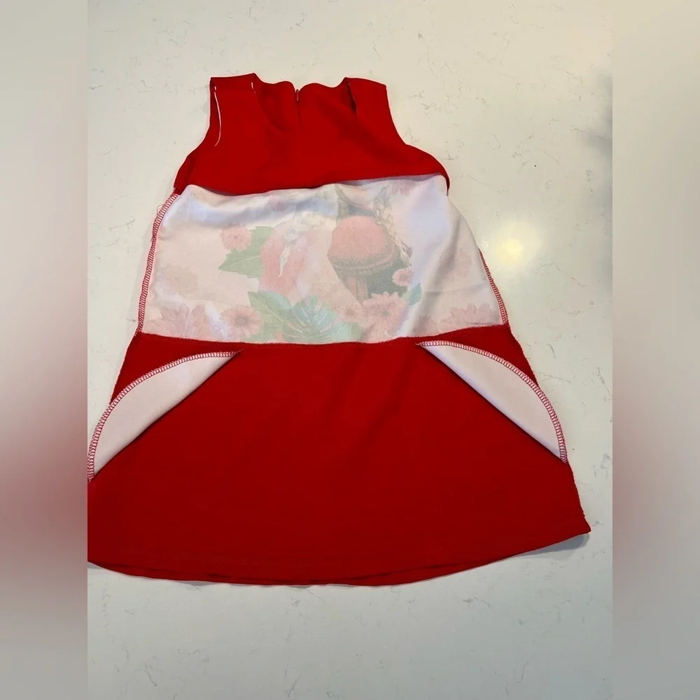 Zara Kids  Elza & Anna Disney Frozen Red Dress size 6